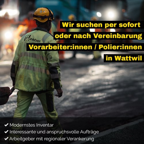 Interesse? Bewirb dich jetzt mit dem Link in der Bio! ⚠️

#weber #weberbau #stelleninserat #baubranche #vorarbeiter